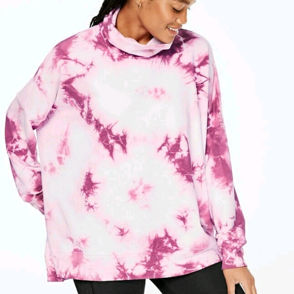 PINK Victorias Secret TURTLENECK LEGGING OVERSIZED TUNIC PULLOVER